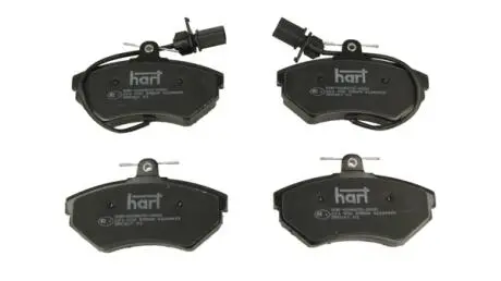 221092 Колодки гальмівні пер. Audi 80 (83-87), Passat B3-B4 (86-93), Golf (86-91) товста (HART) HART підбір по vin на Brocar