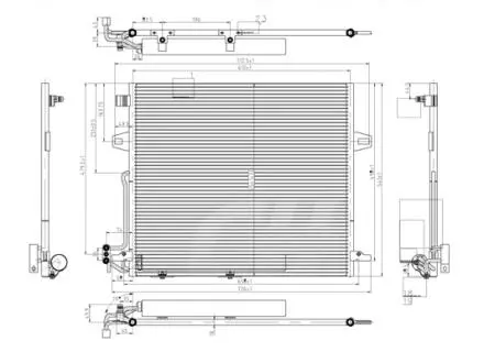 607688 Радіатор кондиціонера MB M-class (W164), GL-class (X164), G-class (W461) 3.0D (HART) HART подбор по vin на Brocar