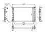 Радіатор двигуна Ford Fiesta V, Fusion, Mazda 2 1.3/1.4TDCi (01-10)  (HART) 612 327