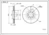 214326 Диск гальмівний пер. VW Caddy III,IV/Golf, Touran (287.8x25mm) (HART) HART підбір по vin на Brocar