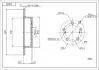 225050 Диск гальмівний зад. Toyota Corolla Verso (01-09) (d290x10mm) (HART) HART підбір по vin на Brocar