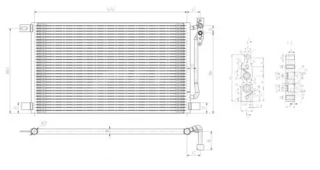 606056 Радіатор кондиціонера BMW 3 (E46), X3 (E83) 2.0-3.0D (98-11) (HART) HART підбір по vin на Brocar