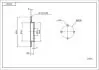 215595 Диск гальмівний зад. Ford Sierra, Scorpio, Focus (d253x10mm) (HART) HART підбір по vin на Brocar