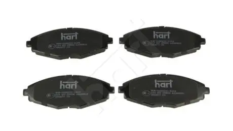 219107 Колодки гальмівні пер. Lanos, Chery QQ, Matiz, Forza укр.зб. (HART) HART подбор по vin на Brocar