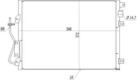 608630 Радіатор кондиціонера Renault Clio, Kangoo 1.5/1.9dCi 97-> (HART) HART підбір по vin на Brocar