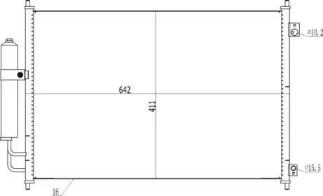 614532 Радіатор кондиціонера Nissan X-Trail II 2.0-2.5i/D (07-13) (HART) HART підбір по vin на Brocar