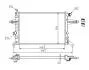 Радіатор двигуна Opel Astra G, Zafira A 1.4-1.8i (98-05 )  (HART) 601 707