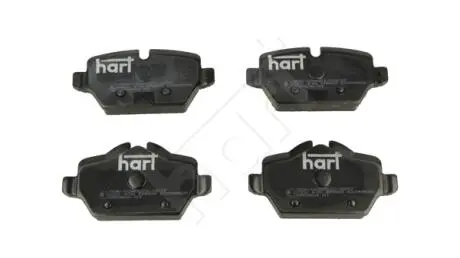 222410 Колодки гальмівні задні BMW 1 (E81/E87), 3 (E90/E92) 04-> (HART) HART підбір по vin на Brocar