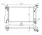 Радіатор двигуна Toyota Avensis, Corolla 1.4-1.8 (01-09)  (HART) 620 235