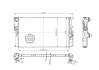 Радіатор двигуна BMW 3 (F30), 1 (F20) (N47/B47/N13) 12->  (HART) 620 332