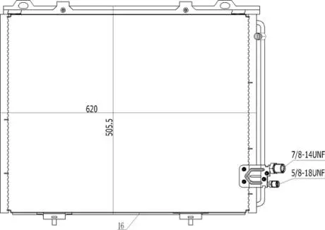 602071 Радіатор кондиціонера MB E-class (W210) 2.0-5.4 (95-03) (HART) HART підбір по vin на Brocar