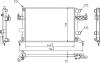 Радіатор двигуна Opel Combo, Corsa, Tigra 1.0-1.2i 00->  (HART) 603 082