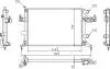 603082 Радіатор двигуна Opel Combo, Corsa, Tigra 1.0-1.2i 00-&gt; (HART) HART підбір по vin на Brocar