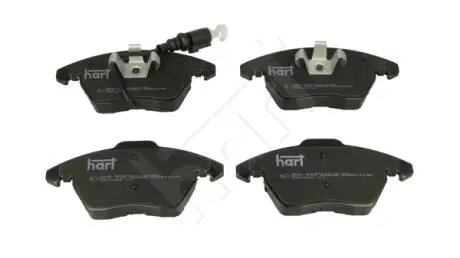 221112 Колодки гальмівні пер. VW Caddy III 03-> (вушка в низ) (HART) HART подбор по vin на Brocar