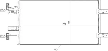 614559 Радіатор кондиціонера Renault Trafic 2.0/2.5dci 01-> (HART) HART подбор по vin на Brocar