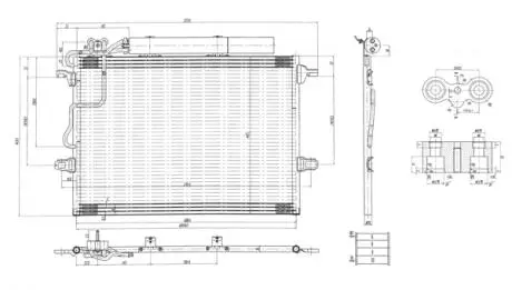 606127 Радіатор кондиціонера MB E-class (W211) 1.8-5.5 02-> (HART) HART підбір по vin на Brocar