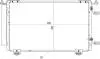 Радіатор кондиціонера Toyota Avensis 2.0/2.4i 03->  (HART) 614 572