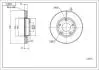 228872 Диск гальмівний пер. Ford Focus II (278mm25mm) (HART) HART підбір по vin на Brocar