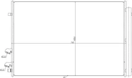 645278 Радіатор кондиціонера VW Crafter 2.0D 16-> (HART) HART підбір по vin на Brocar