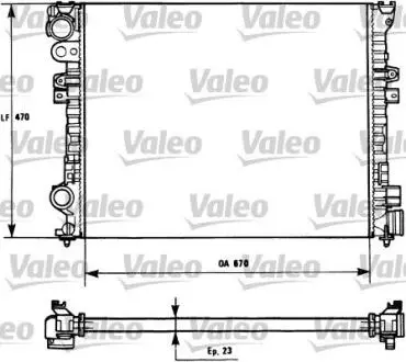 731166 Радіатор охолоджування VALEO підбір по vin на Brocar