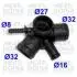 93129 MEATDORIA VW Фланець охолоджувальної рідини Golf,Octavia,Audi A3 MEAT&DORIA підбір по vin на Brocar