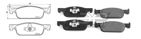 71127AAP Гальмівні колодки дискові перед. Dacia Logan, Sandero Renault Clio 0.9-1.5Dci 10.12- APLUS підбір по vin на Brocar