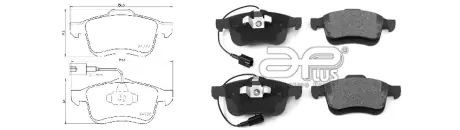 71182AAP Колодки гальмівні APLUS підбір по vin на Brocar