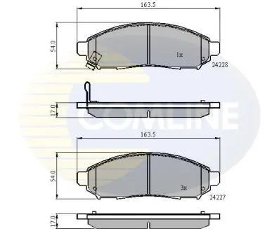 CBP31520 CBP31520 Comline - Гальмівні колодки до дисків COMLINE підбір по vin на Brocar
