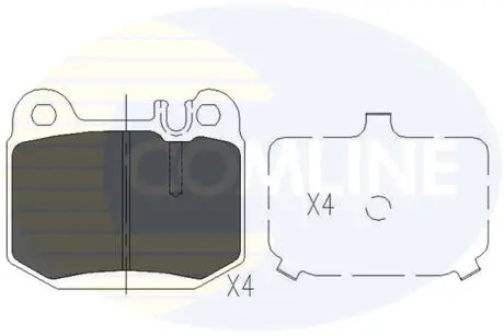 CBP06025 CBP06025 Comline - Гальмівні колодки до дисків COMLINE підбір по vin на Brocar