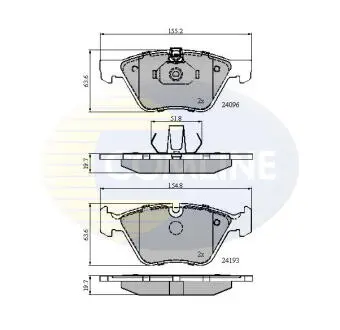 CBP01300 CBP01300 Comline - Гальмівні колодки до дисків COMLINE підбір по vin на Brocar