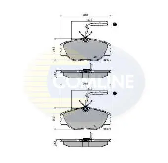 CBP11001 CBP11001 Comline - Гальмівні колодки до дисків COMLINE подбор по vin на Brocar