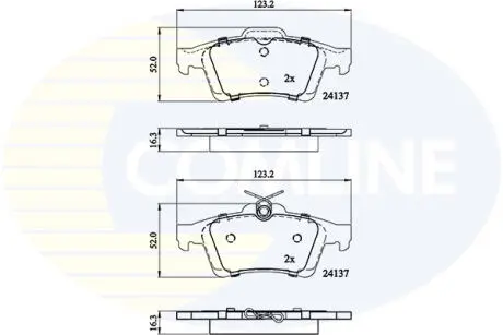 CBP01629 CBP01629 Comline - Гальмівні колодки до дисків COMLINE подбор по vin на Brocar