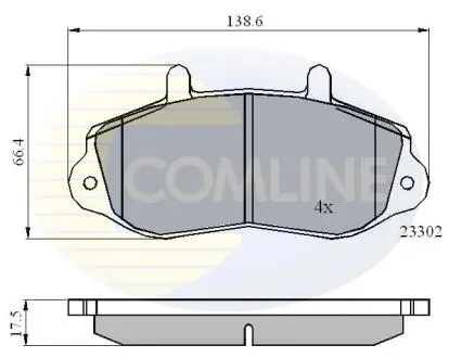 CBP01021 CBP01021 Comline - Гальмівні колодки до дисків COMLINE підбір по vin на Brocar