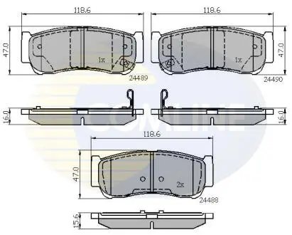 CBP31714 CBP31714 Comline - Гальмівні колодки до дисків COMLINE підбір по vin на Brocar