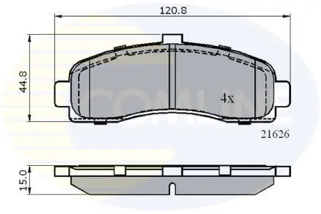 CBP0508 CBP0508 Comline - Гальмівні колодки до дисків COMLINE підбір по vin на Brocar