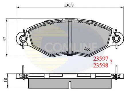 CBP0704 CBP0704 Comline - Гальмівні колодки до дисків COMLINE підбір по vin на Brocar