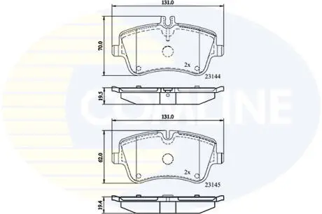 CBP0854 CBP0854 Comline - Гальмівні колодки до дисків COMLINE підбір по vin на Brocar
