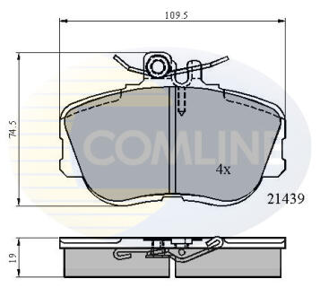 CBP0503 CBP0503 Comline - Гальмівні колодки до дисків COMLINE підбір по vin на Brocar