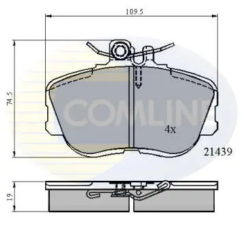 CBP0503 CBP0503 Comline - Гальмівні колодки до дисків COMLINE підбір по vin на Brocar