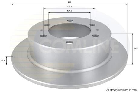 ADC1016 ADC1016 Comline - Диск гальмівний COMLINE підбір по vin на Brocar