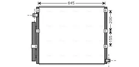 TO5380D AVA TOYOTA Радіатор кондиціонера (конденсатор) LAND CRUISER 100 4.2, 4.7 98- AVA COOLING підбір по vin на Brocar