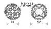 AVA BMW Муфта зчеплення вентилятора 7 (E65, E66, E67) 01-, X5 (E53) 00- BWC392