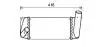 AVA TOYOTA Інтеркулер AURIS 1.4 D-4D 12-, COROLLA 1.4 D-4D 06- TO4668