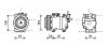 AVA NISSAN Компресор кондиц. NT400 14-, PATHFINDER III 2.5 05- DNK344