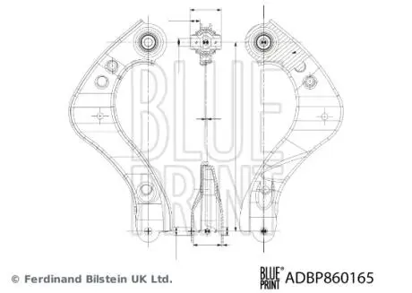 ADBP860165 BLUE PRINT TOYOTA Важіль підвіски задн. прав. COROLLA CROSS 2.0 VVTi Hybrid 22- BLUE PRINT подбор по vin на Brocar