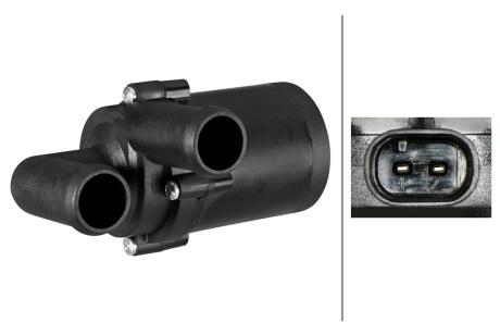 8TW358304641 HELLA VW Додатковий водяний насос CC B7 1.4 15-16, JETTA 1.6 14-, PASSAT B6 1.9/2.0 05-, AUDI A3 Sportback 2.0 TFSI quattro 04-13, SKODA OCTAVIA 1.6 04-, YETI 2.0 15- HELLA підбір по vin на Brocar