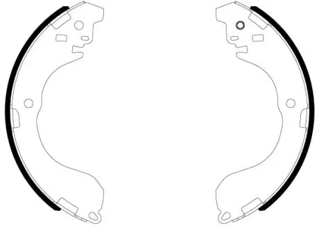 8DB355038041 HELLA JEEP гальмівні колодки барабан. Avenger, Caliber, Compass, Patriot, Nissan Cube HELLA підбір по vin на Brocar