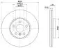 HELLA PRO HIGH CARBON BMW Гальмівний диск передн. 2 (U06), X1 (U11), X2 (U10) 8DD 355 135-121