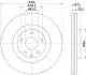8DD355134771 HELLA PRO HIGH CARBON MAZDA Гальмівний диск передн. MX-30 20- HELLA підбір по vin на Brocar