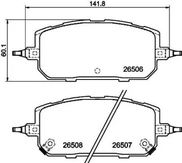 8DB355044221 HELLA MAZDA Колодки гальм. передні MX-30 (DR) e-SKYACTIV 20- HELLA подбор по vin на Brocar